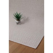 Valery Home Premium Kalite Kaymaz Tabanlı Natura Doğal Yıkanabilir Yolluk Oturma Odası Balkon Mutfak Kemik-102