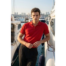 Livio Ferri Surin Premium Pamuk Triko Polo Yaka Regular Fit Erkek Tişört