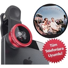 Hereveoyuncak Balık Gözüü Cep Telefonu Lensi (Tüm Modellere Uyumlu)