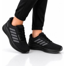 Black Flex Unısex Sneaker Siyah Gri Ayakkabı 36-40