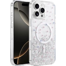 İlk El Grup    iPhone 16 Pro Max Misk Simli Magsafe Kapak - Desen 1