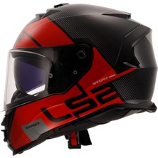 Ls2 Storm 2 Epıc Siyah-Kırmızı Kask
