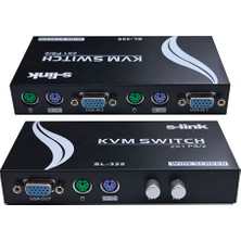 Keepro 2 Port Ps/2 Kvm Switch Manuel Anahtarlı Seçmeli 2 Port Ps2 Kvm Switch