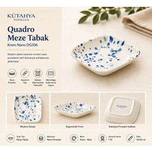 Kütahya Porselen Quadro Meze Tabak Krem Nano DG106