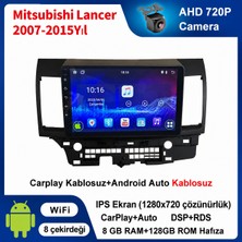 SBAID Mitsubishi Lancer 2007-2015 Yıl Uyumlu 8GB Ram 128GB Rom Hafıza Android Kablosuz Carplay Navigasyon Multimedya 10 Inç Ekran Hediye Görüş Kamerası Hediye Çerçevesi 8+128