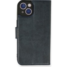Bezos iPhone 14 Kılıf Trend S Plus Kapaklı Kılıf - Lacivert