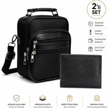 Newish Polo Erkek El Çapraz Omuz Çantası ve Cüzdan Kartlık - NEWPOLO053
