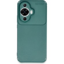 Bezos Nova 12S Kılıf Auto Focus Karbon Kapak - Koyu Yeşil