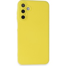 Bezos Galaxy A25 5g Kılıf Nano Içi Kadife Silikon - Sarı
