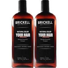 Bezos Brickell Erkeklere Özel Anti-White Saç Sakal Bakım Şampuanı 237 ml x 2 Adet