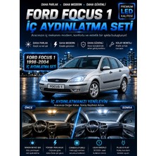 Duolight Ford Focus 1 Sedan Iç Aydınlatma LED Ampul Seti 6000K Beyaz Canbus Uyumlu