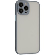 Bezos iPhone 15 Pro Kılıf Montreal Silikon Kapak - Gri