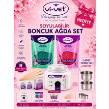 2 Adet Yedek Tas + 2 Paket Vivet Boncuk Ağda + 1 Adet 2 Yıl Garantili Makine + Spatula+Mendil