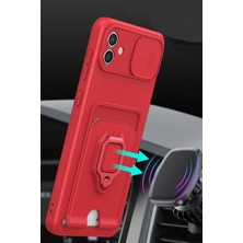 Bezos Galaxy A05 Kılıf Zuma Kartvizitli Yüzüklü Silikon - Yeşil