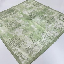 Arsel Moda Soft Pamuklu Eşarp Italyan Dikişli Yeşil Serisi  LRB7210