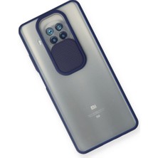 Bezos Mi 10T Lite Kılıf Palm Buzlu Kamera Sürgülü Silikon - Lacivert