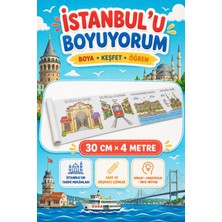Haydi Dekor Istanbul’u Boyuyorum Çocuk Boyama Rulosu 30 cm × 4 Metre – Tarihi Mekânlar Temalı Eğitici Boyama ve Etkinlik Kâğıdı