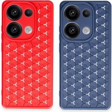 Bezos Realme C65 Kılıf Petek Silikon Kapak - Lacivert