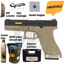 We Glock 17 T6 Blowback Airsoft Tabanca 6mm Tan