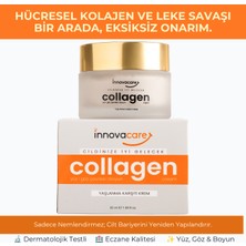 Innovacare Kolajen Krem, Yaşlanma Karşıtı Aydınlatıcı Nemlendirici Yüz Göz Çevresi Boyun Dekolte Premium Bakım Kremi 50ML