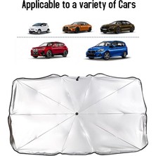 Ozkr Store Araç Içi Ön Cam Şemsiye Güneşlik