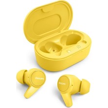 Philips TAT1207YL/00 TWS Kulak İçi Kablosuz Kulaklık, IPX4, 6+12 Saat, Bluetooth 5.2, Mono Mod, Sarı