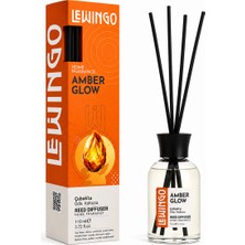 Mabelme Store Amber Glow Bambu Çubuklu Oda Kokusu - 110 ml - Cam Şişe