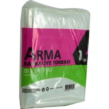 Bezos Naylon Torba Arma Şeffaf Bakkaliye Kuruyemiş Şeker Torbası 20X30 (1 Lik ) Takribi 265 Adet 1000 gr