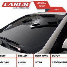 Carub  Siyah/aynalı Ön Cam Üst Güneşlik Filmi 20X220CM