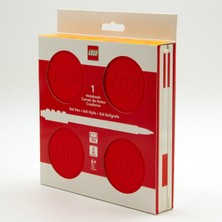Lego® Locking Notebook With Gel Pen LEGO Kalemli Defter Kırmızı (53564)