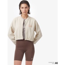 United4 Unıted4 Regular Fit Kadın Krem Sweatshirt