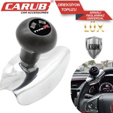 Carub Lux Direksiyon Topuzu Çevirme Topuzu Armalı Paslanmaz