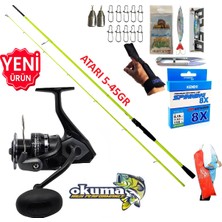 Okuma Wave Power 4000 210CM 5-45GR Karbon High Tech Spin Olta Takımı Seti