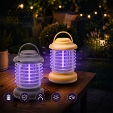 Mabelme Store 360° Korumalı Uv Işıklı Sinek Kovucu - Kamp Tipi - Şarjlı Fener
