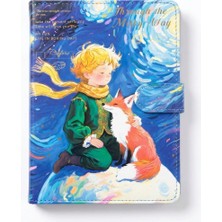 Lento Desing Özel Tasarım Küçük Prens Temalı Mıknatıs Kapaklı Defter - Through The Milky Way