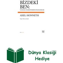 İthaki Yayınları Bizdeki Ben: Tanınma Teorisi Üzerine Incelemeler + Dünya Klasiği Hediye