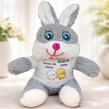 Mabelme Store Canım Da Canım Balım Da Balım Tişörtlü Sevimli Peluş Tavşan