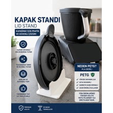 Thermomix Tm7 Uyumlu Kapak Standı Mutfak Tezgahı Düzenleyici Beyaz