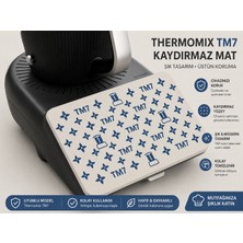 Mood Maker Store Thermomix Tm7 Uyumlu Şık Tasarımlı Mutfak Ekran Koruyucu Kılıf Aparatı Mavi Beyaz