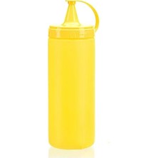CATEKSSS Titiz AP-9028 Sarı Mayonez Sos Kabı 400ML 14 Oz Plastik Sarı