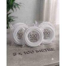 Belirtilmemiş Fitil 5mm Çapında Sineklik Fitili Beyaz  5X100