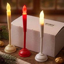 Ozkr Store Çubuk Ayaklı LED Mum - Pilli - Dekoratif Aydınlatma
