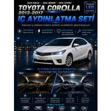 Duolight Toyota Corolla 2013-2017 Uyumlu 6000K LED Iç Aydınlatma Seti Parlak Beyaz Araç Içi Ampul Seti