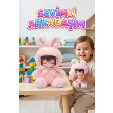 Farbu Oyuncak Nansi Yumuşak Peluş Figür Bebek - Kurdeleli Kostümlü Emzikli 17 cm Dekoratif Uyku Arkadaşı Oyuncak Bebek
