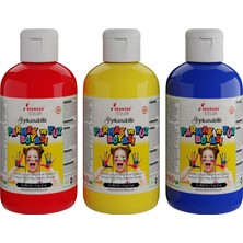Kırmızı-Mavi-Sarı Parmak Boyası 3'lü Set 3X250GR