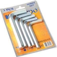 KSB Store Büyük 6 Köşe Alyan Seti 5 Parça