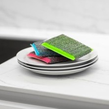 Glitzi 3 Lü Power Inox Colors Çelik Bulaşık Süngeri