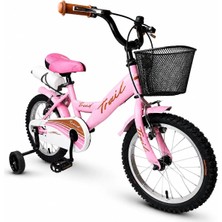 Trail TR100 16 Jant Unisex Çocuk Bisikleti 1 Vites Pembe Renk 4-6 Yaş Kız Çocuk İçin