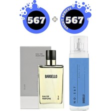 Bargello 567 Fresh Erkek Parfüm 50ML Edp + NO:567 Fresh Vücut Spreyi 210ML