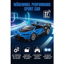 Farbu Oyuncak Bugatti Tasarımlı 1:14 Ölçekli Şarj Edilebilir 27 Mhz Uzaktan Kumandalı 28 cm Spor Araba
